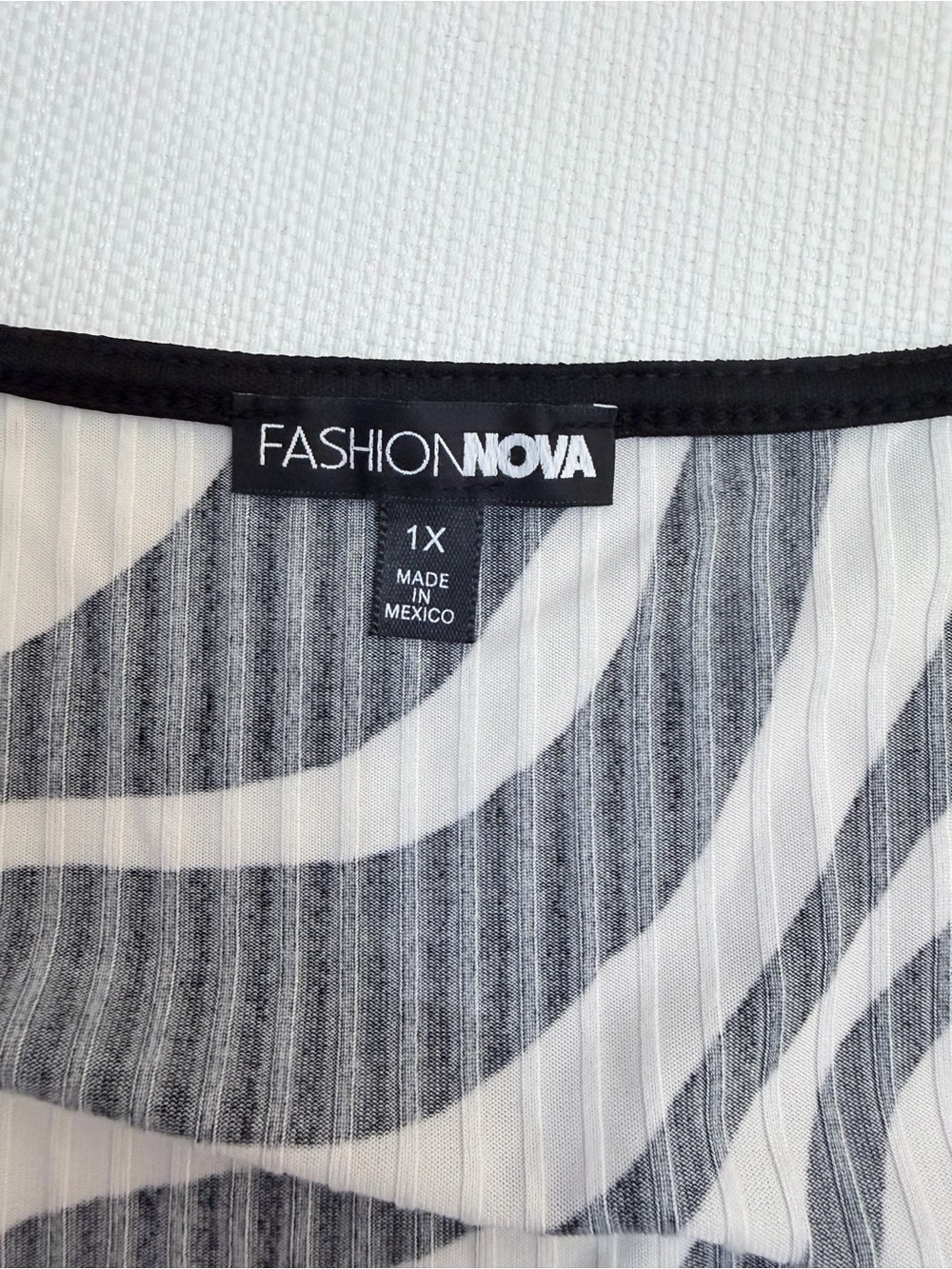 Fashion Nova Monochrome Zebra-Print Midi Tank Dress - Picture 5 of 5
